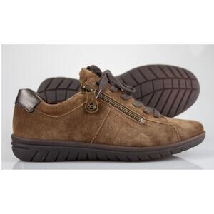 Hartjes Women's 162.0881-74.77 Brown Leather Sneakers 7.5